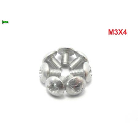 M3x4 śruba owiewki aluminiowa grzybkowa śruby owiewek aluminiowe 6061